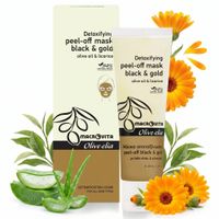 Macrovita Olive.elia detoksykująca maska peel-off z aktywnym węglem, złotem, bio-oliwą i lukrecją 40ml