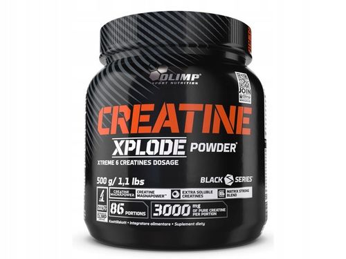 OLIMP CREATINE XPLODE 500g KREATYNA MIX STACK 6 FORM KREATYNY POMARAŃCZOWY na Arena.pl