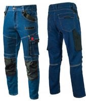 SPODNIE ROBOCZE JEANS STRETCH elastyczne MOCNE dużo kieszeni