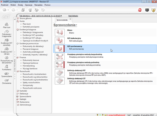 InsERT Rewizor GT system finansowo-księgowy na Arena.pl