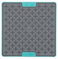 Mata spowalniająca jedzienie dla psa kota LickiMat Krzyżyk twardy turkusowy