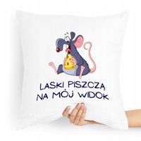 Poduszka Zabawny Prezent Laski Piszczą Na Mój Z Nadrukiem Ze Zdjęciem