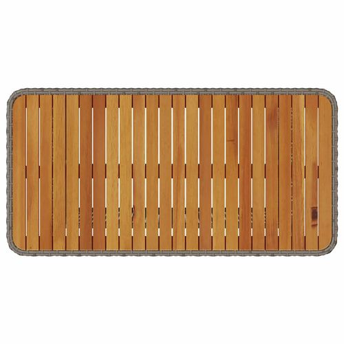 Zestaw do jadalni w ogrodzie 4 pcs Szary Polirattan na Arena.pl