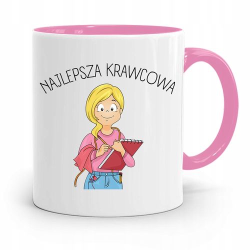 Kubek Różowy Krawca Krawcowej Najlepsza Krawcowa Z Nadrukiem Ze Zdjęciem na Arena.pl