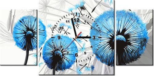 60CM 40CM ZEGAR OBRAZ DMUCHAWCE BŁĘKICIE DRUK PŁÓTNO RAMA na Arena.pl