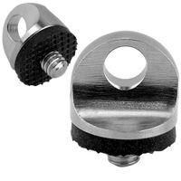 uchwyt na pasek 1/4" śruba aparatu gimbala 23 mm aluminium guma srebrny
