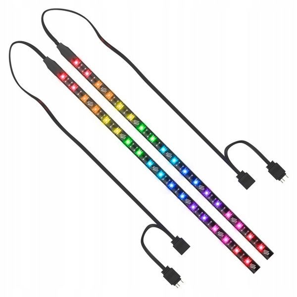 Taśmy LED SilentiumPC Aurora Stripes ARGB 2x30cm zdjęcie 1