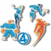 Crocs Przypinki Ozdoby Piny Charms Jibbitz Marvel Fantastic 4 5pc