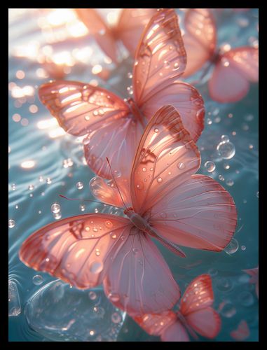 Plakat 30x40cm Świetliste Motyle na Arena.pl