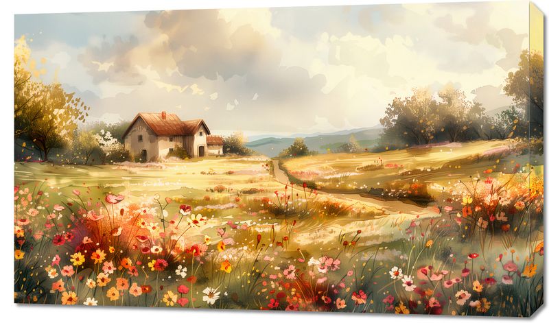 Obraz 100x60cm Sielski Domek zdjęcie 1