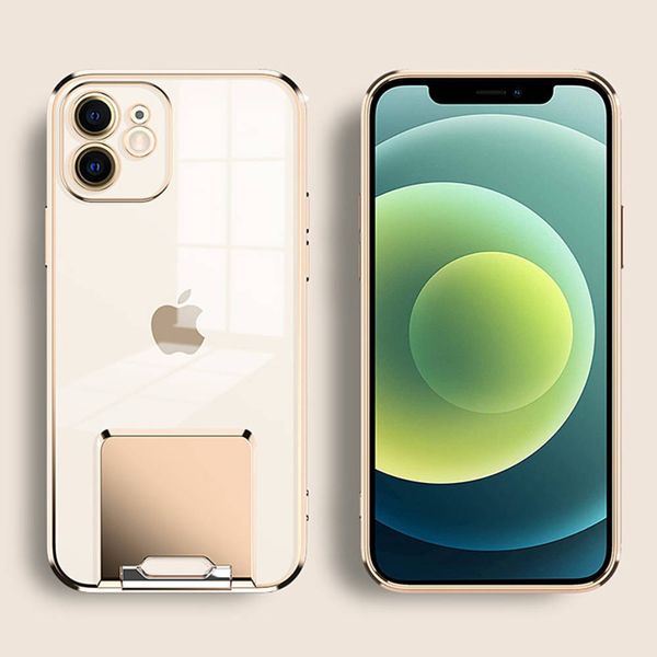 Etui Iphone 13 Pro Kickstand Case Złote zdjęcie 2