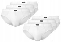 6 PAK HENDERSON SLIPY MAJTKI MĘSKIE 1446-K121 BIAŁE BAWEŁNA M