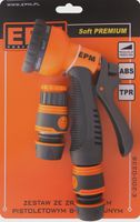 ZRASZACZ PISTOLETOWY 8-FUNKCYJNY + 3 ZŁĄCZKI TPR - E-200-0238