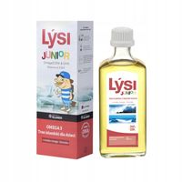 Lysi Junior Omega 3 Tran Islandzki dla dzieci smak mango-limonka (240ml)