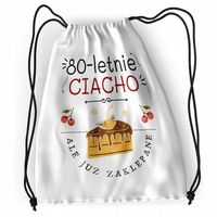 Plecak Urodziny 80 80Te Sportowy Szkolny Worek Z Nadrukiem Ze Zdjęciem