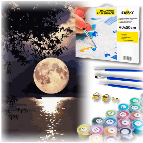 Malowanie po numerach - pełnia na Arena.pl