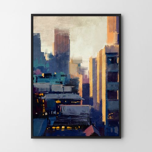 Plakat metropolis metropolia street art 21x29,7 cm A4 na Arena.pl