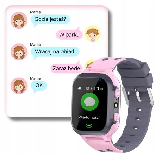 Smartwatch Zegarek Dla Dzieci SIM Aparat Telefon Gry Odtwarzacz Muzyki na Arena.pl