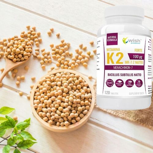 WITAMINA K2 MK-7 z natto Forte 100mcg 120 tabletek na Arena.pl