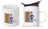 Dla Listonosza Zestaw Kubek + Skarbonka Prezent Z Nadrukiem Ze Zdjęciem