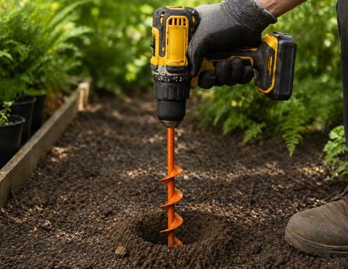 wiertło 5x22cm świder ogrodowy do gleby na Arena.pl