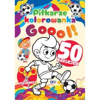 kolorowanka. piłkarze + 50 naklejek malowanka dla dzieci