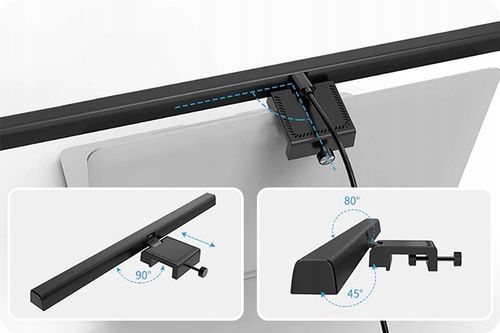 REGULOWANA LAMPKA LED NA MONITOR EKRAN KOMPUTERA KLIPS USB 3 BARWY DOTYKOWA na Arena.pl
