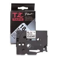 Brother Tape Black On Clear 18mm