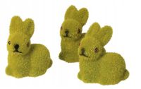 ZAJĄC ZAJĄCZEK WIELKANOCNY ZAJACZKI 3SZT FIGURKA