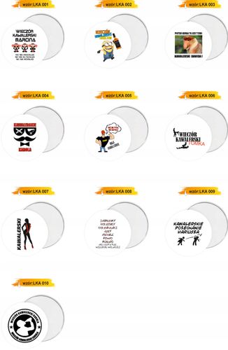 MAGNES PERSONALIZOWANY prezent podziękowanie dla gości NA ŚLUB RÓŻNE WZORY na Arena.pl