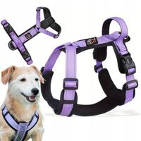 szelki GUARD spacerowe regulowane dla psa CAPRI fiolet rozm L