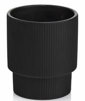 Doniczka ceramiczna osłonka czarna do storczyka