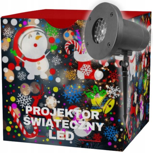 PROJEKTOR ŚWIĄTECZNY LED NA ZEWNĄTRZ BAŁWANEK LED PROJEKTOR KOLOROWY na Arena.pl