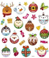 NAKLEJKI Z KRYSZTAŁKAMI - BOMBKI 25 SZT DPNK-175 DP CRAFT