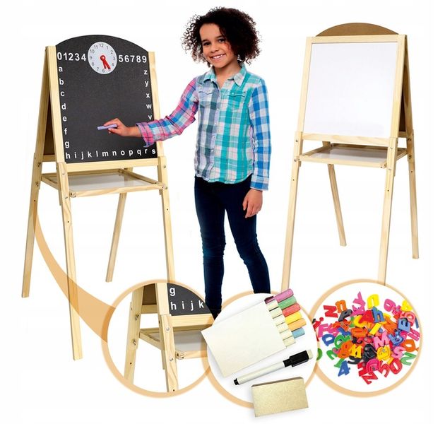 Edukacyjna Tablica magnetyczna dwustronna 109 cm zdjęcie 2