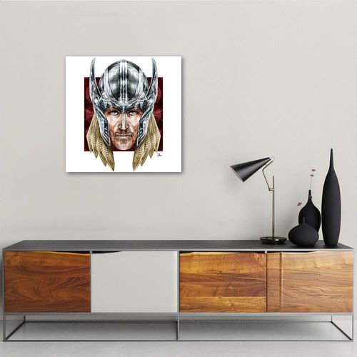 Plakat, Bohater z młotem 80x80 na Arena.pl