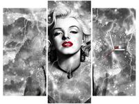 90CM 70 ZEGAR 3 ELEM MARYLIN MONROE ELEKTRYZUJE SCIENNY DRUK