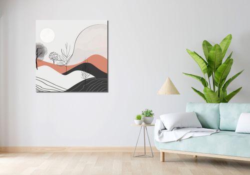 Obraz 90x90cm Półcień Widoku na Arena.pl