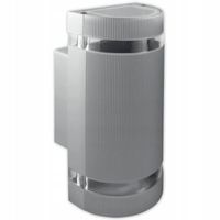 Zewnętrzna LAMPA elewacyjna 6772 ścienna OPRAWA półokrągła OUTDOOR ogrodowa IP54 szara