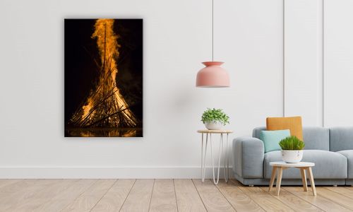 OBRAZ NA PŁÓTNIE 115 Płomień 30x40cm na Arena.pl