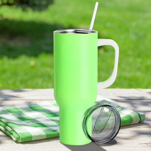 Kubek podróżny 1200 ml neonowy zielony z Twoim nadrukiem na Arena.pl