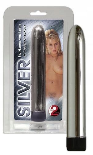 Klasyczny wibrator - Silver na Arena.pl