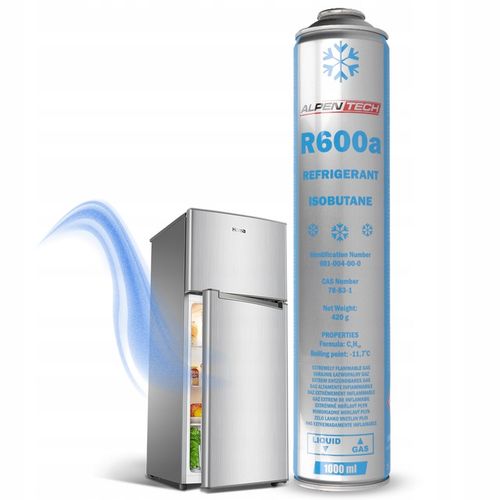Czynnik chłodniczy klimatyzacji lodówki R600a 1000ml 420g + x 3 na Arena.pl