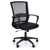 Fotel biurowy obrotowy na kółkach do biurka 2601 Czarny