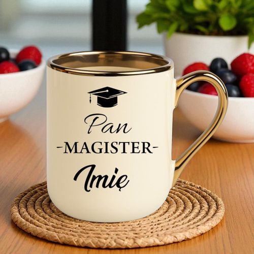 Kubek PREMIUM prezent PAN MAGISTER z imieniem upominek zakończenie studiów na Arena.pl