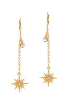 Kolczyki gwiazdki na łańcuszkach (P21/ZIM/09AU)