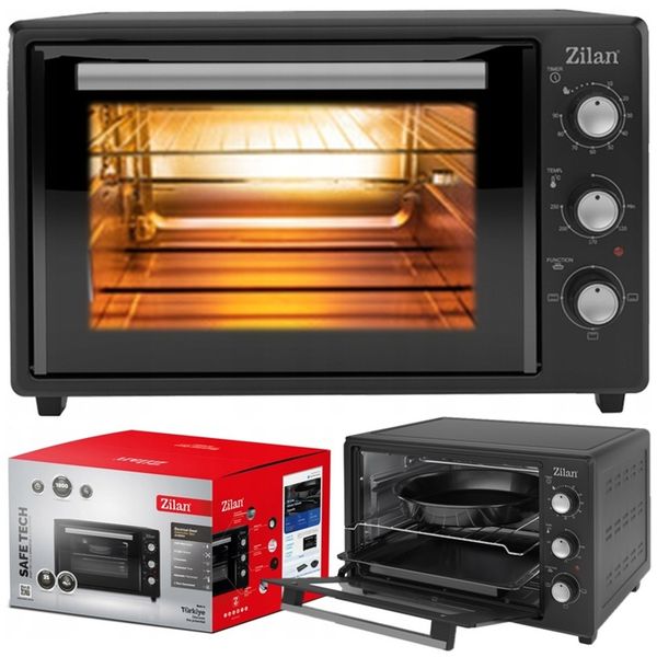 MINI PIEKARNIK ELEKTRYCZNY DOUBLE GLASS GRILL TIMER 35L 1800W zdjęcie 3