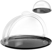 taca ekspozycyjna bufetowa okrągła z pokrywą rolltop śr. 215 mm