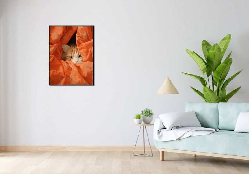 Plakat 60x80cm Ukryty Kot zdjęcie 4