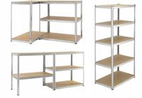 Regał Metalowy MAGAZYNOWY GARAŻOWY Do PIWNICY KOMÓRKI 180x120x40cm